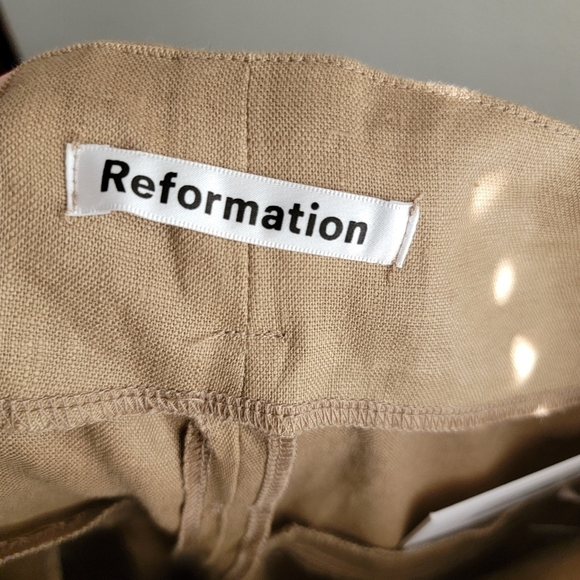 Reformation Norman Pant in Khaki size 0 NWT - Picture 6 of 7
